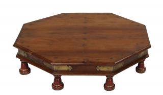 Sanu Babu Čajový stolík z teakového dreva, 75x75x18cm