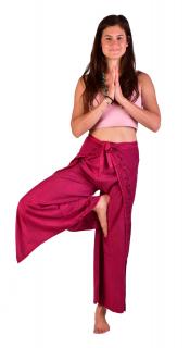 Sanu Babu Dlhé zavinovacie nohavice s výšivkou, ružové FREE