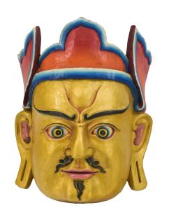 Sanu Babu Drevená maska, "Guru Rinpoče", 22x14x27cm