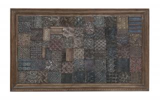 Sanu Babu Drevený panel z mangového dreva vyskladaný zo starých razníc, 91x9x153cm