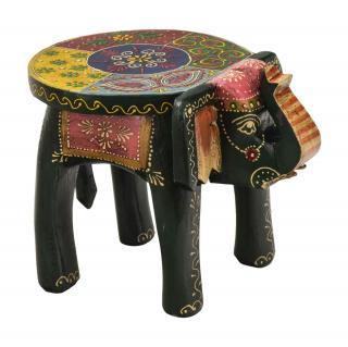 Sanu Babu Drevený slon, ručne maľovaný, 28x20x20cm