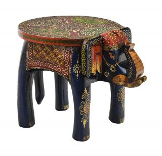 Sanu Babu Drevený slon, ručne maľovaný, 34x24x24cm