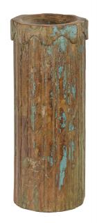 Sanu Babu Drevený svietnik zo starého teakového stĺpu, 19x19x48cm