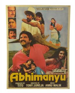 Sanu Babu Filmový plagát Bollywood, Antik cca 98x75cm
