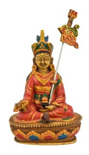 Sanu Babu Guru Rinpoche, farebný, živica, 10x5x15cm