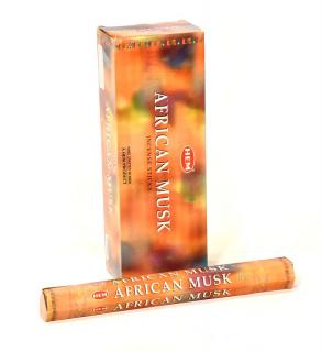 Sanu Babu Indické vonné tyčinky African Musk, HEM, 23cm, 20ks