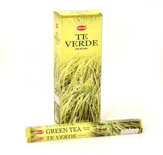 Sanu Babu Indické vonné tyčinky Green Tea, HEM, 23cm, 20ks