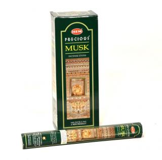 Sanu Babu Indické vonné tyčinky Precious Musk, HEM, 23cm, 20ks
