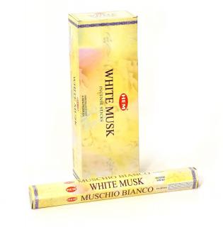 Sanu Babu Indické vonné tyčinky White Musk, HEM, 23cm, 20ks