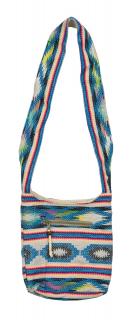 Sanu Babu Kabelka cez rameno, Aztec, dve vrecká na zips, 27x27cm (5A)