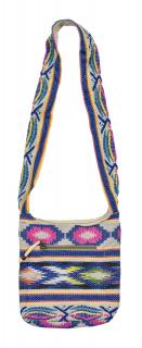Sanu Babu Kabelka cez rameno, Aztec, dve vrecká na zips, 27x27cm (5C)