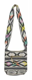 Sanu Babu Kabelka cez rameno, Aztec, dve vrecká na zips, 27x27cm (5D)