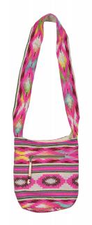 Sanu Babu Kabelka cez rameno, Aztec, dve vrecká na zips, 27x27cm (5E)