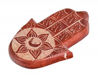 Sanu Babu Kamenný ručne vyrezávaný stojan na vonné tyčinky, 9cm (4E)