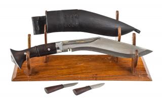 Sanu Babu Khukri - Sirupate Full tang 8", drevená rukoväť, nôž 33cm, čepeľ 21cm