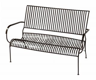 Sanu Babu Kovová lavička, 117x57x76cm