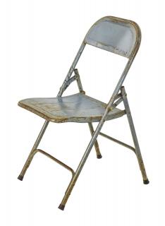 Sanu Babu Kovová skladacia stolička, antik patina, 40x50x77cm (BF)