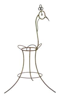Sanu Babu Kovový stojan na kvety - páv, 60x60x106cm