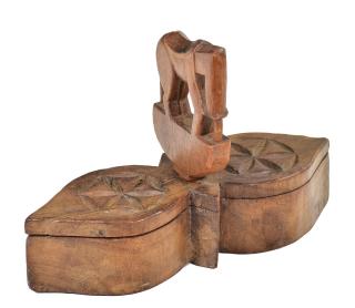 Sanu Babu Krabička na Tiku, stará pôvodná krabička na práškové farby, 27x8x16cm