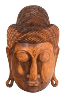 Sanu Babu Maska Budha z dreva stromu Suar, 102cm (4D)