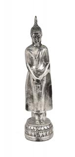 Sanu Babu Narodeninový Budha, nedeľa, strieborná patina, 20cm