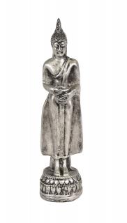Sanu Babu Narodeninový Budha, streda, strieborná patina, 20cm