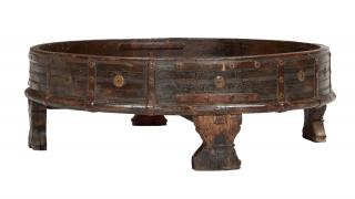 Sanu Babu Okrúhly stolík z teakového dreva, 72x72x25cm (8V)