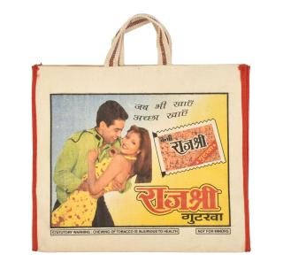 Sanu Babu Originálna plátená taška z recyklovaného materiálu, 45x21x37cm (4C)