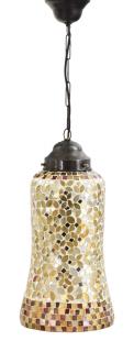 Sanu Babu Otvorená sklenená mozaiková lampa, ručné práce, priem. 18cm, výška 35cm