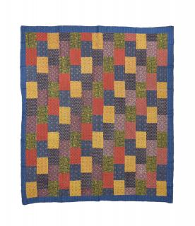 Sanu Babu Prikrývka na posteľ, dvojitý, prešívaný patchwork, multicolor, 248x274cm