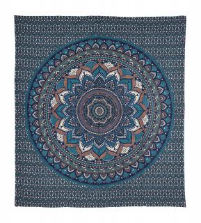 Sanu Babu Prikrývka na posteľ, kvetinová mandala, 210x230cm (0F)