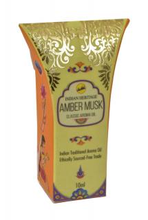 Sanu Babu Prírodný esenciálny olej Amber Musk, Shreevani, 10ml