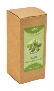 Sanu Babu Prírodný esenciálny olej Basil, Lasa, 10ml