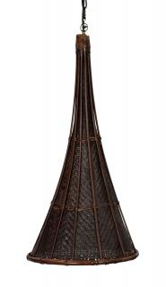 Sanu Babu Prútené tienidlo, starý kôš na zber čaju, priemer 33cm, dĺžka 65cm