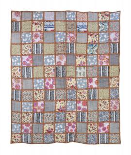 Sanu Babu Ručne prešívaná deka, výplň bavlna, patchwork, 230x260cm (8Q)