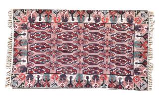 Sanu Babu Ručne vyšívaný koberec/tapiséria, výšivka z kašmírskej vlny, 150x90cm
