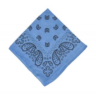 Sanu Babu Šatka s paisley potlačou, modrá, 50x50cm