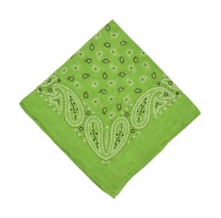 Sanu Babu Šatka s paisley potlačou, zelená, 50x50cm