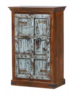 Sanu Babu Skriňa z mangového dreva, staré teakové dvere, 78x44x120cm