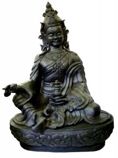 Sanu Babu Socha Padmasambhava sediaca, keramika, cca 110cm,