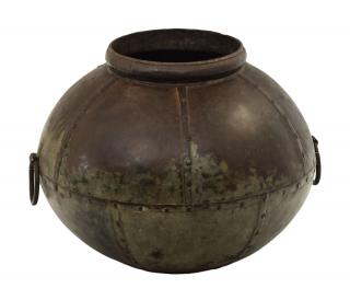 Sanu Babu Starožitná kovová nádoba na vodu, 48x48x33cm