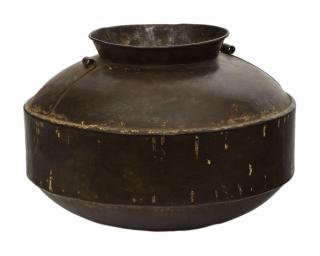 Sanu Babu Starožitná kovová nádoba na vodu, 50x50x47cm