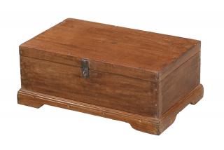 Sanu Babu Starožitná truhla z teakového dreva, 54x34x21cm