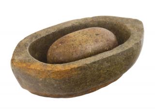 Sanu Babu Starý kamenný mažiar, 27x15x8cm