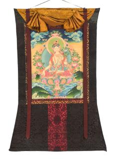 Sanu Babu Thangka, Biela Tara, 83x119cm