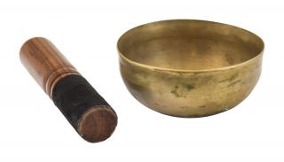 Sanu Babu Tibetská misa, antik, "Old Cobreati", priemer 10cm (0B)