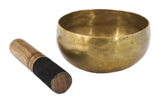Sanu Babu Tibetská misa, antik, "Old Cobreati", priemer 11cm (50)