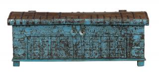 Sanu Babu Truhla z teakového dreva, kovania, 142x75x52cm