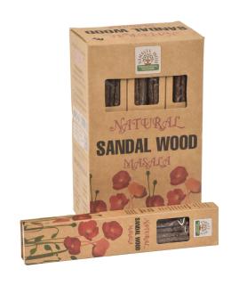 Sanu Babu Vonné tyčinky, Sandal Wood, Natural Masala, 23cm, 30g (Orkay)