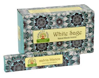 Sanu Babu Vonné tyčinky, White Sage, Namaste India, 23cm, 15g (Orkay)